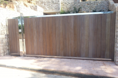 Barrera corredera acero inox 316 brillante
