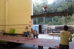 Colocacion de chapa 8000x2000x10 mm